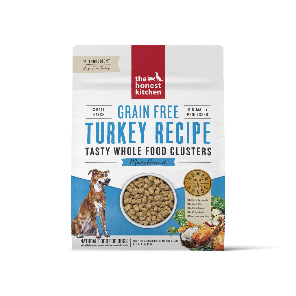 The Honest Kitchen Whole Food Clusters Turkey Grain-Free Dry Dog Food, 1-lb