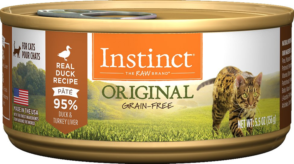 Instinct Original Grain-Free Real Duck Recipe Natural Wet Canned Cat Food, 3-oz