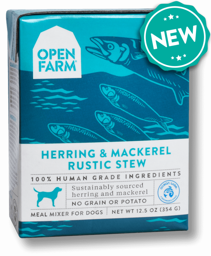 Open Farm Rustic Stew Herring & Mackerel Recipe Wet Dog Food, 12.5-oz