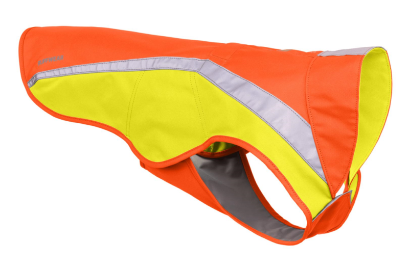Ruffwear Lumenglow High-Vis Dog Jacket, Blaze Orange, Large