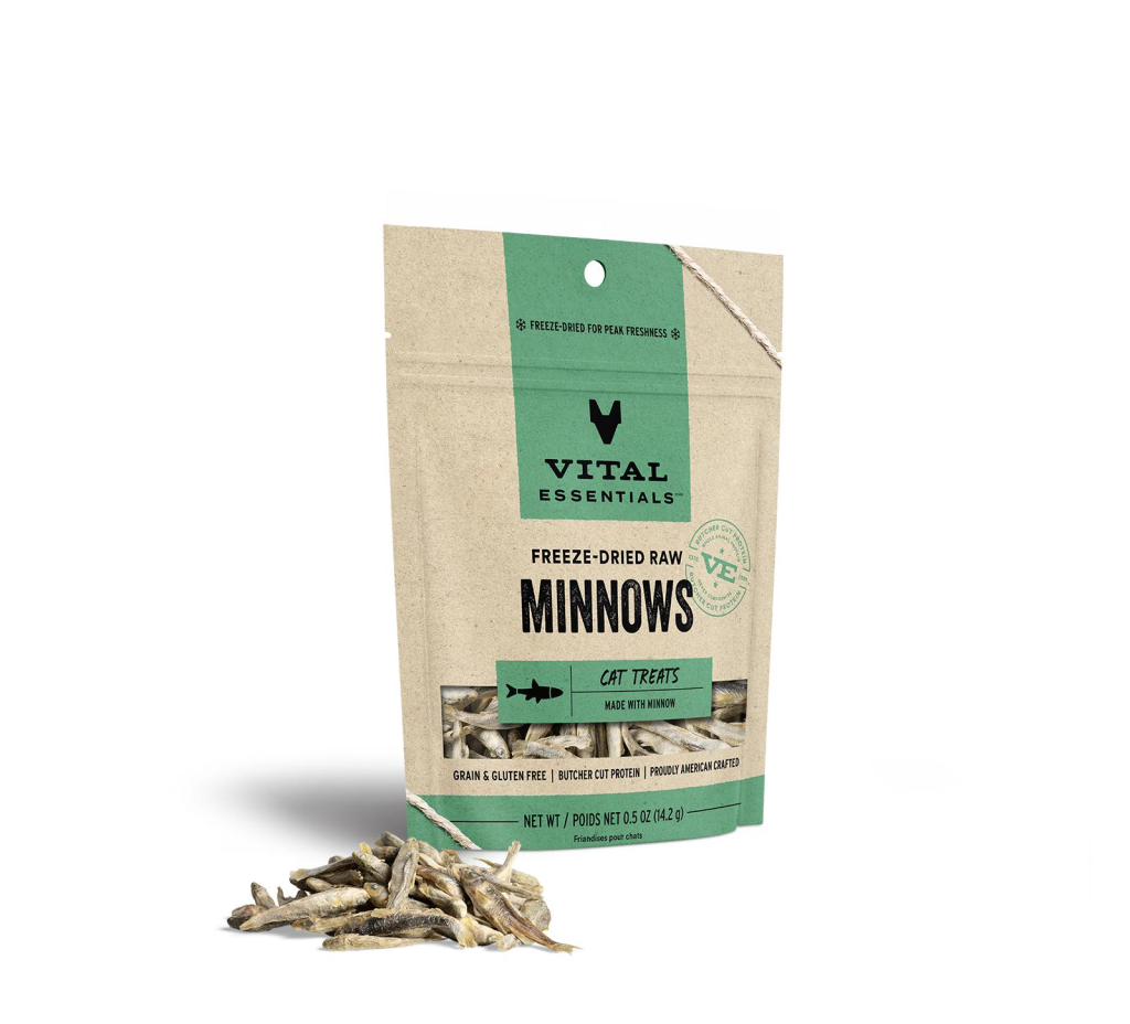 Vital Essentials Minnows Freeze-Dried Raw Cat Treats, 0.5-oz