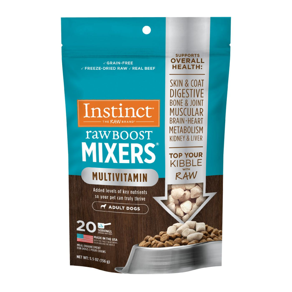 Instinct Raw Boost Mixers Multivitamin Freeze-Dried Dog Food Topper, 5.5-oz