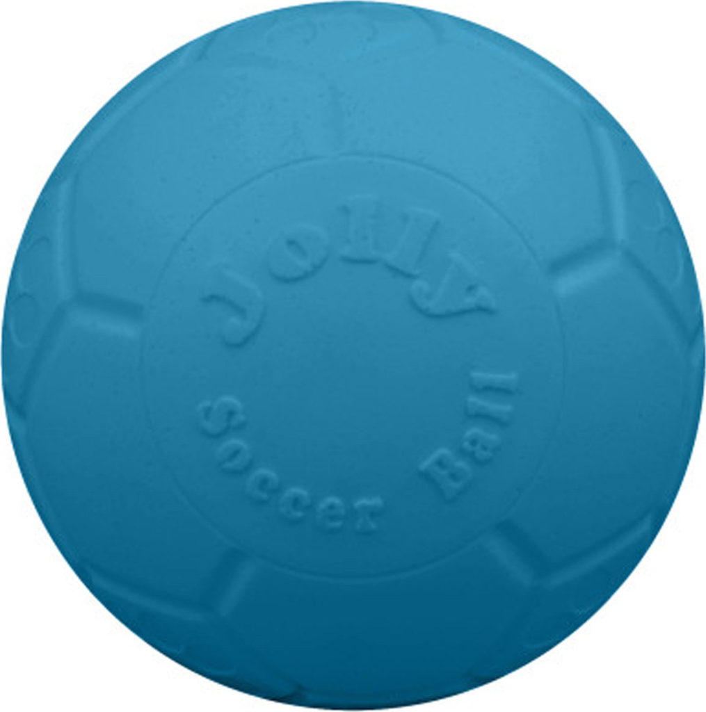 Jolly Pets Soccer Ball Dog Toy, Ocean Blue, 8-in