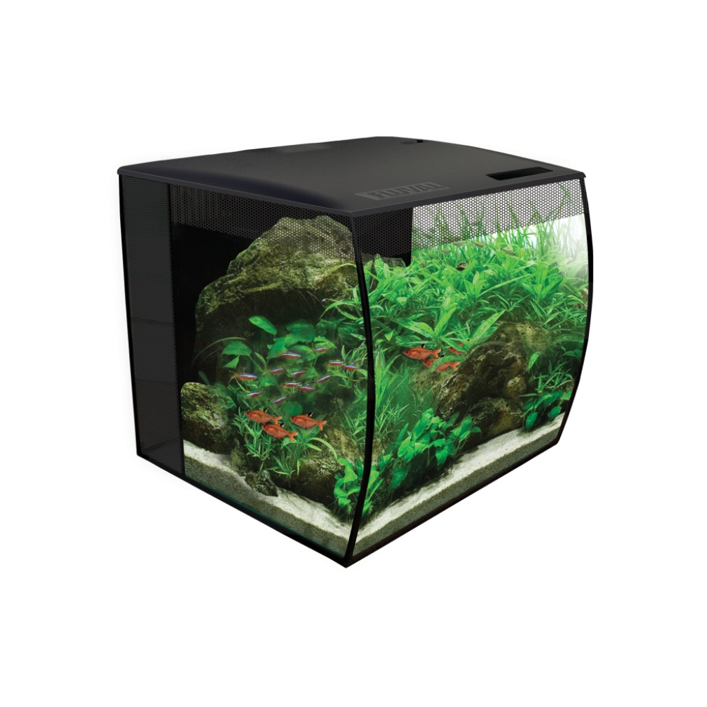 Fluval Flex Aquarium Kit, Black, 9-gal