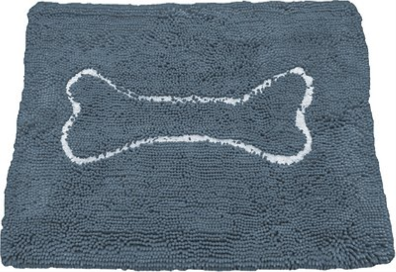 Soggy Doggy Bones Design Doormat, Grey/Light Grey Bone, X-Large
