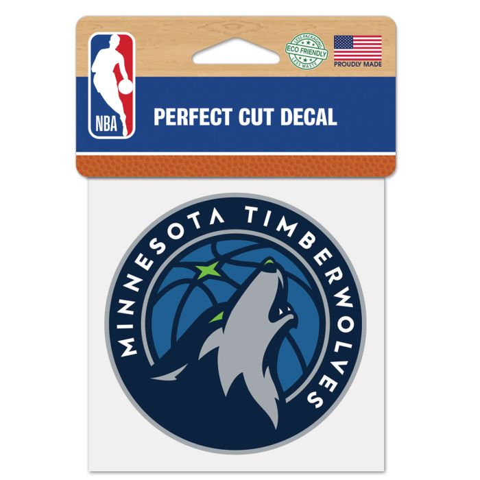 Minnesota Timberwolves Perfect Cut Colour Decal 4" x 4"