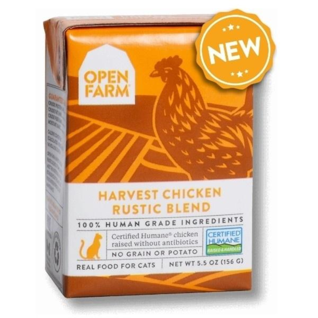 Open Farm Rustic Blend Harvest Chicken Recipe Wet Cat Food, 5.5-oz