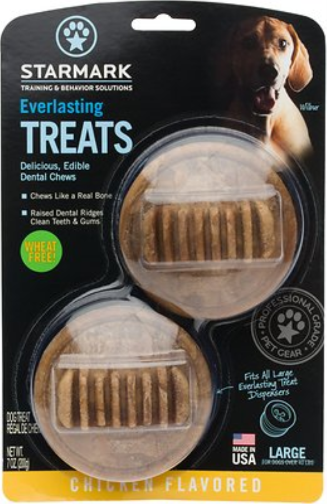 Starmark Everlasting Dental Chicken Dog Treats, Large