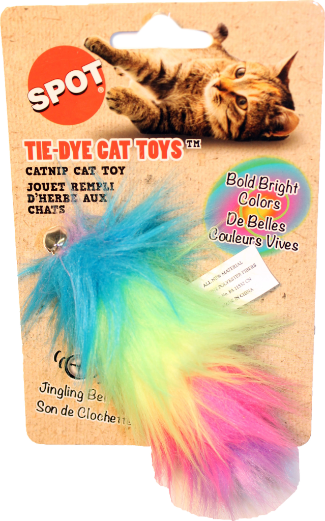 Ethical Pet Spot Tie-Dye Plush Catnip Cat Toy, Assorted