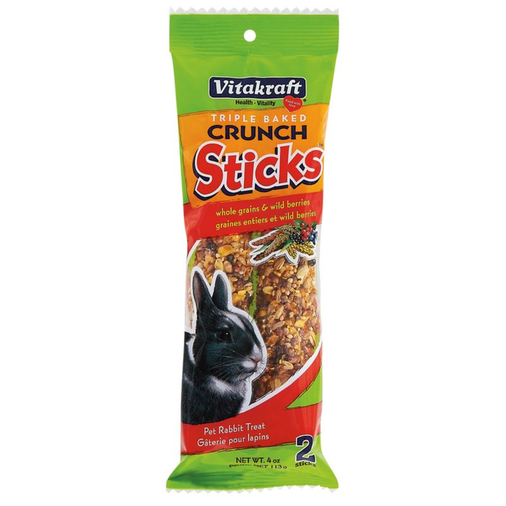Vitakraft Crunch Sticks Rabbit Treats, 4-oz
