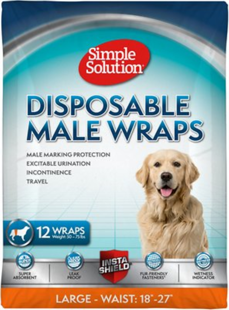 Simple Solution Disposable Male Wrap, 12-count