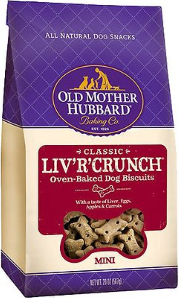 Old Mother Hubbard Classic Liv'R'Crunch Biscuits Mini Baked Dog Treats, 20-oz