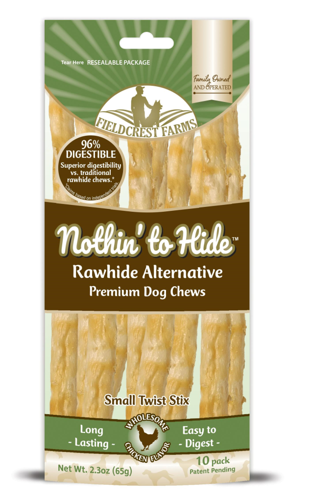 Fieldcrest Farms Nothin' to Hide Chicken Twist Stix Dog Treats, 10-pk