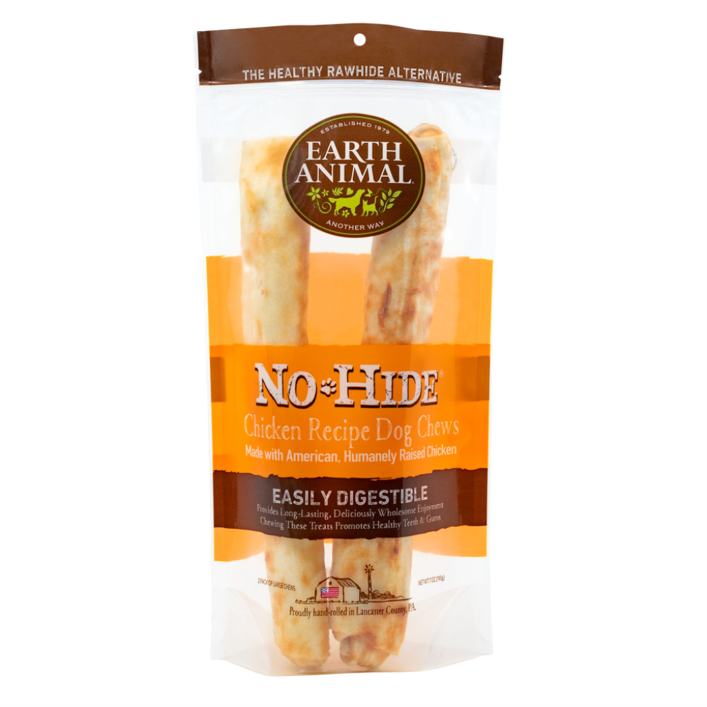 Earth Animal No-Hide Chicken Chew Dog Treat, Large, 2-pack