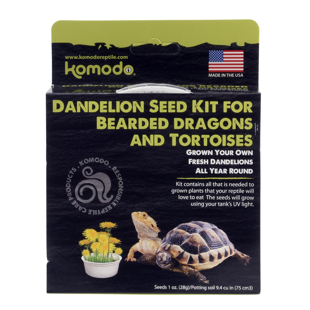 Komodo Dandelion Seed Kit for Bearded Dragons & Tortoises, 1-oz