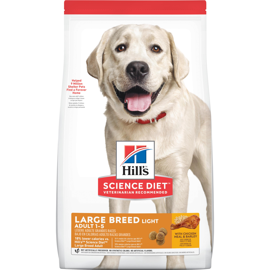 Hill's Science Diet Adult Large Breed Light Chicken Meal & Barley Dry Dog Food, 30-lb