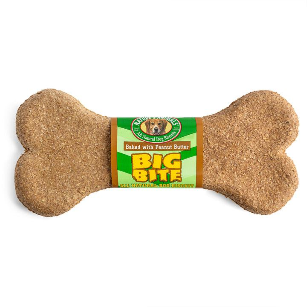 Nature's Animals Big Bite Peanut Butter Dog Treats, 8-in