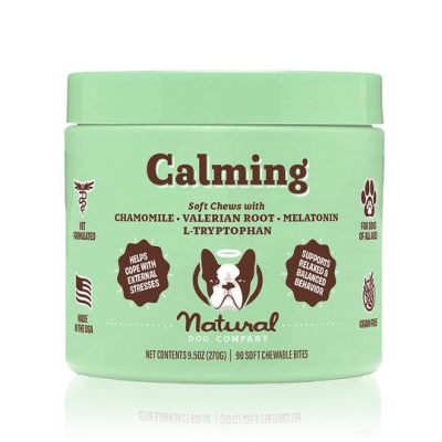 Natural Dog Company Calming Soft Chews Dog Supplement, 90-count
