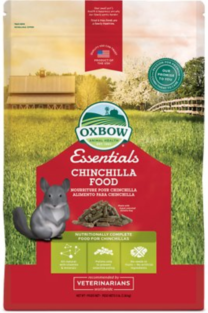 Oxbow Essentials Chinchilla Deluxe Chinchilla Food, 3-lb