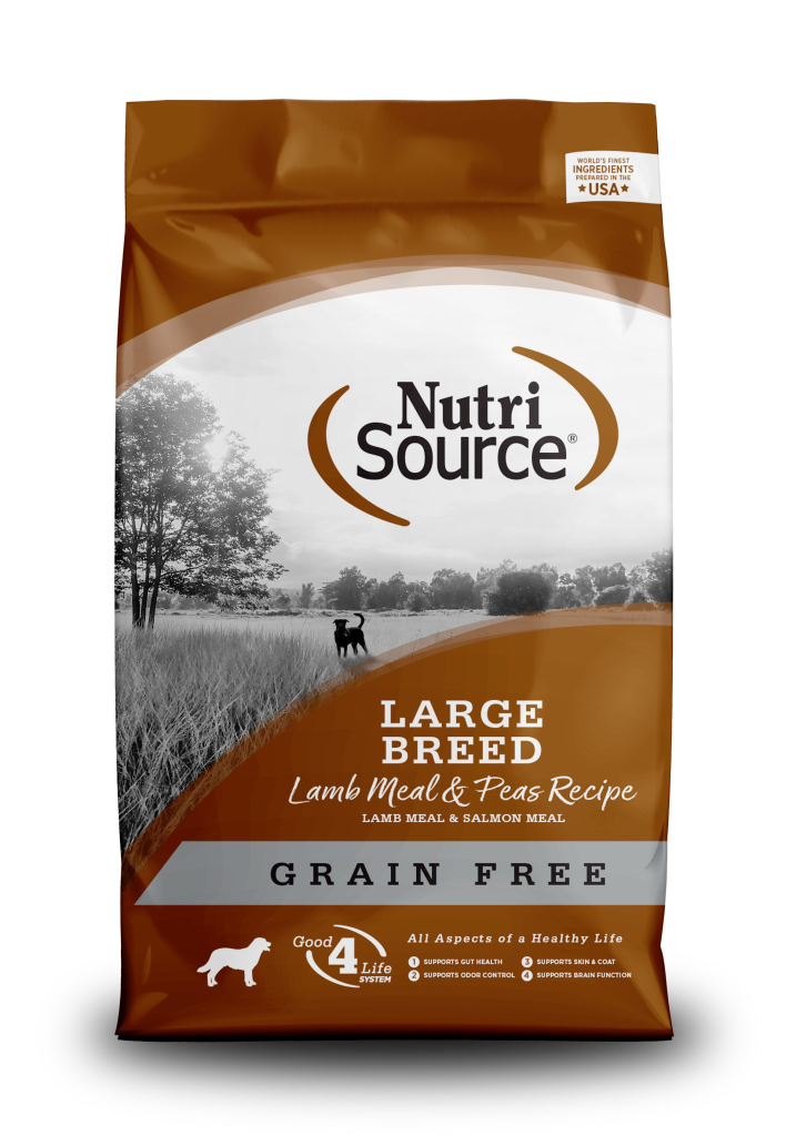 NutriSource Large Breed Lamb Meal & Peas Recipe Grain-Free Dry Dog Food, 30-lb