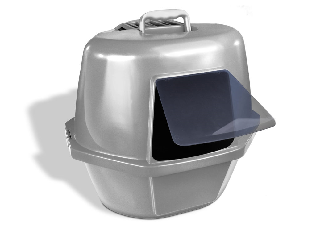 Vanness Corner Enclosed Cat Litter Pan