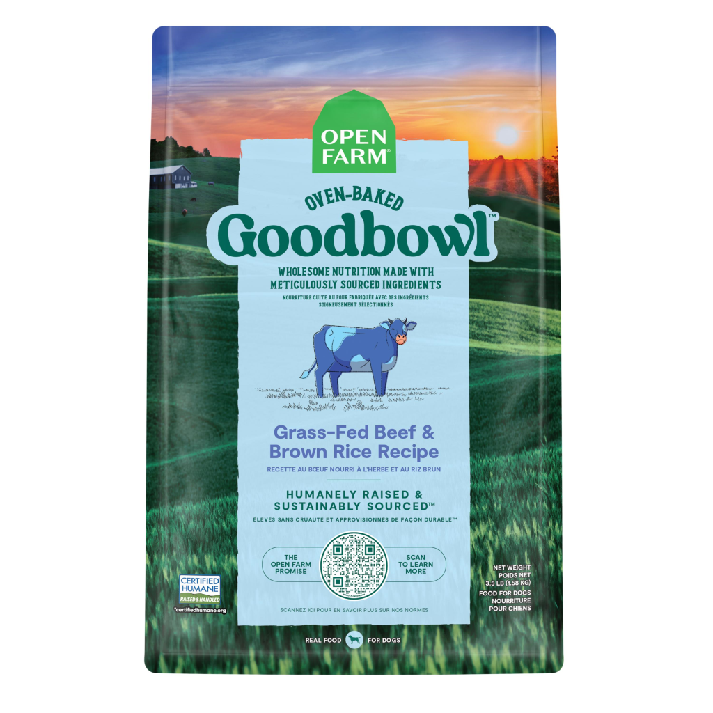 Open Farm Goodbowl Grass-Fed Beef & Brown Rice Dry Dog Food, 3.5-lb