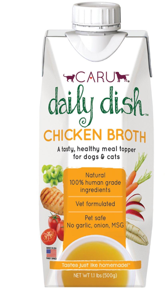 Caru Daily Dish Chicken Broth for Dogs & Cats, 1.1-lb
