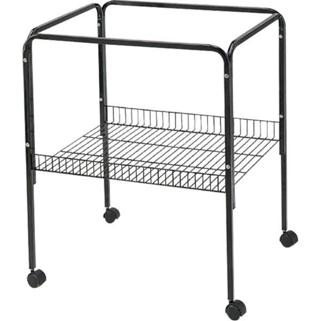 A&E Cage Company Bird Cage Stand, Black, 25 x 21-in