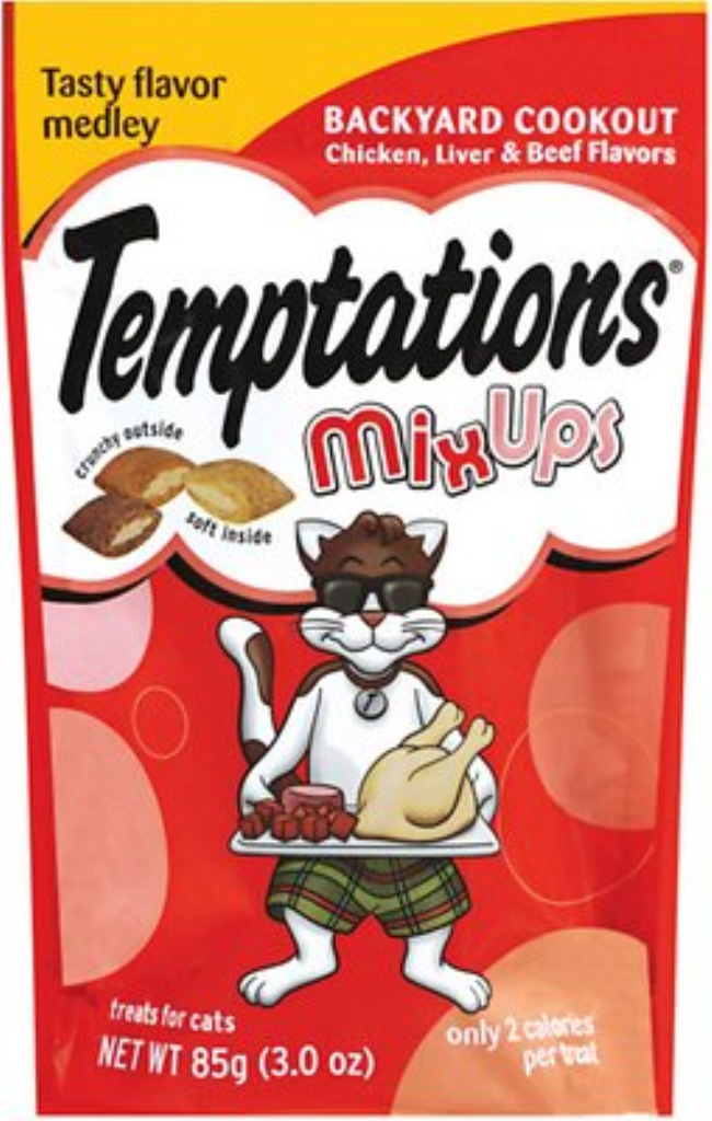 Temptations Mixups Backyard Cookout Cat Treats, 3-oz