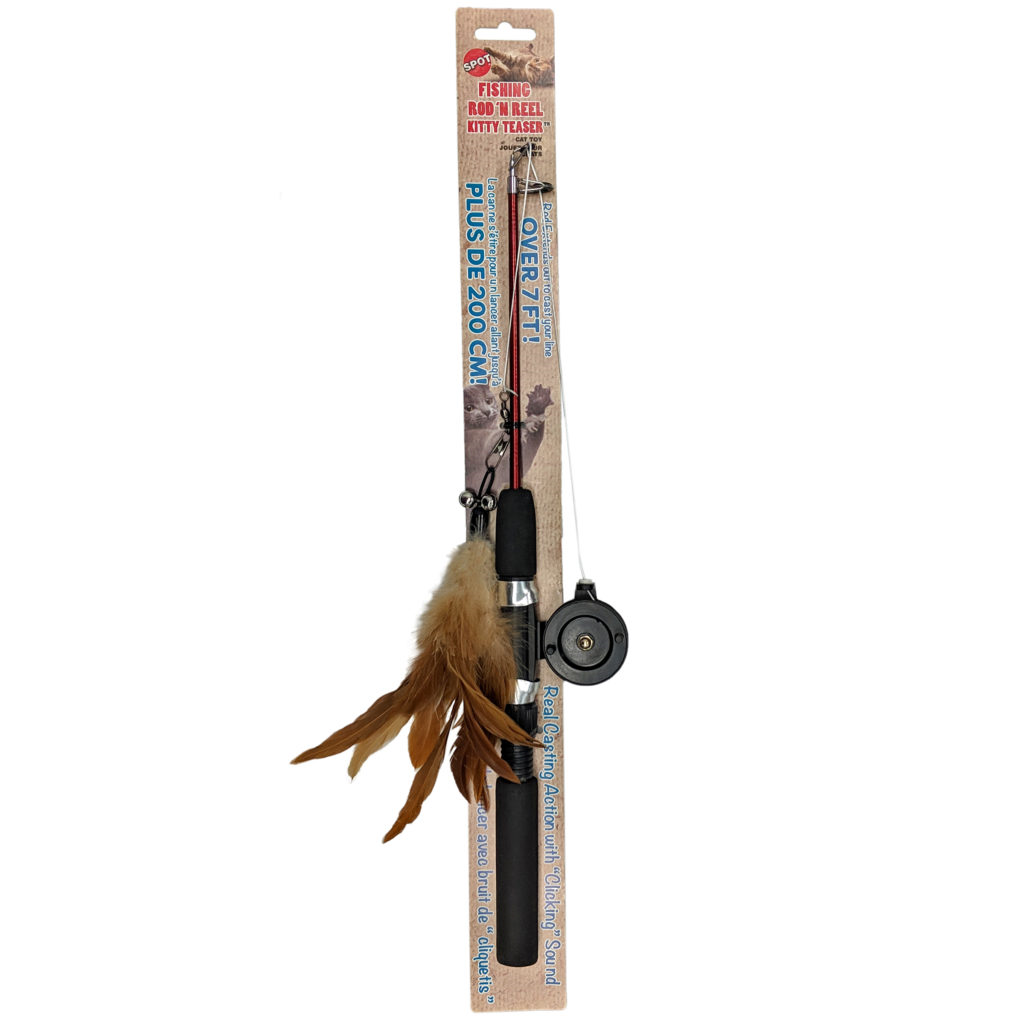 Ethical Pet Spot Fishing Rod & Reel Kitty Teaser Cat Toy