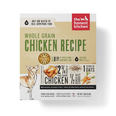 The Honest Kitchen Whole Grain Chicken Recipe Dehydrated Dog Food, 2-lb box