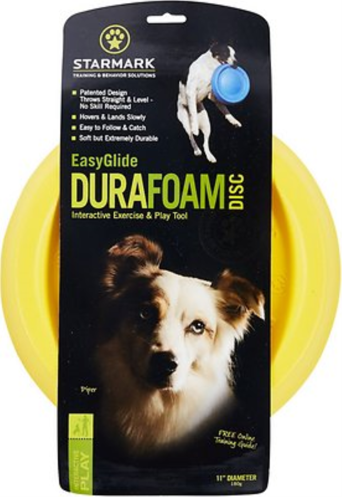 Starmark Easy Glide DuraFoam Disc Dog Toy, Color Varies, 11-in