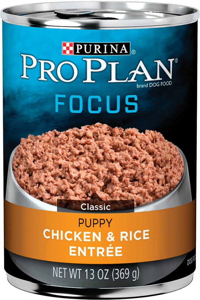 Purina Pro Plan Focus Puppy Classic Chicken & Rice Entree Canned Dog Food, 13-oz