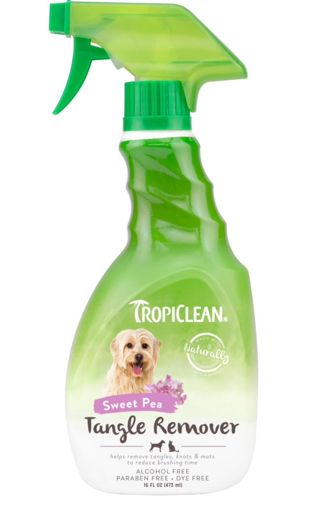 Tropiclean Sweet Pea Tangle Remover Spray for Pets, 16-oz