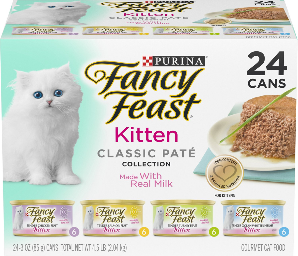 Fancy Feast Tender Feast Variety Pack Canned Kitten Food, 3-oz, 24-pack