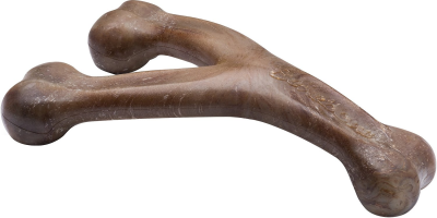 Benebone Bacon Flavored Wishbone Dog Chew Toy, Large