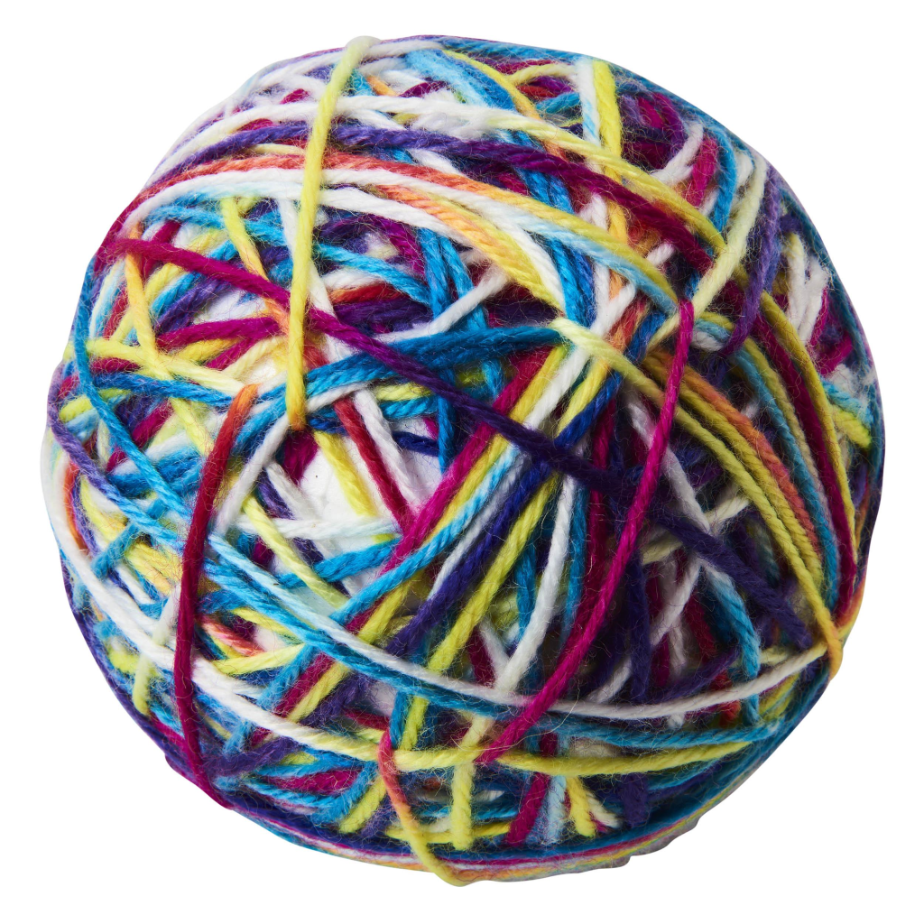 Ethical Pet Spot Sew Much Fun Yarn Ball Cat Toy, 3.5-in
