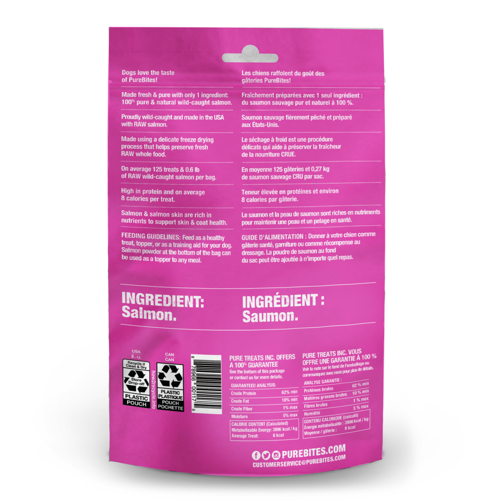 Purebites - Dog Salmon 2.47oz Mid Size