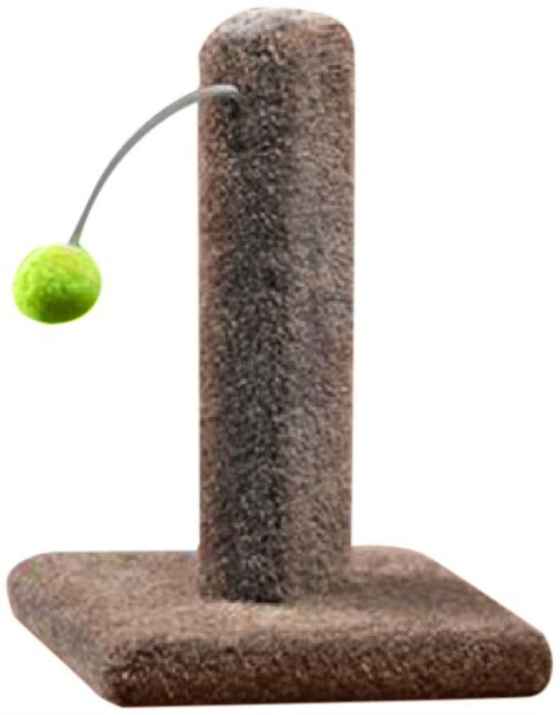 Ware Manufacturing Carpeted Kitty Cactus with Pom Pom Cat Scratch Post , 16-in