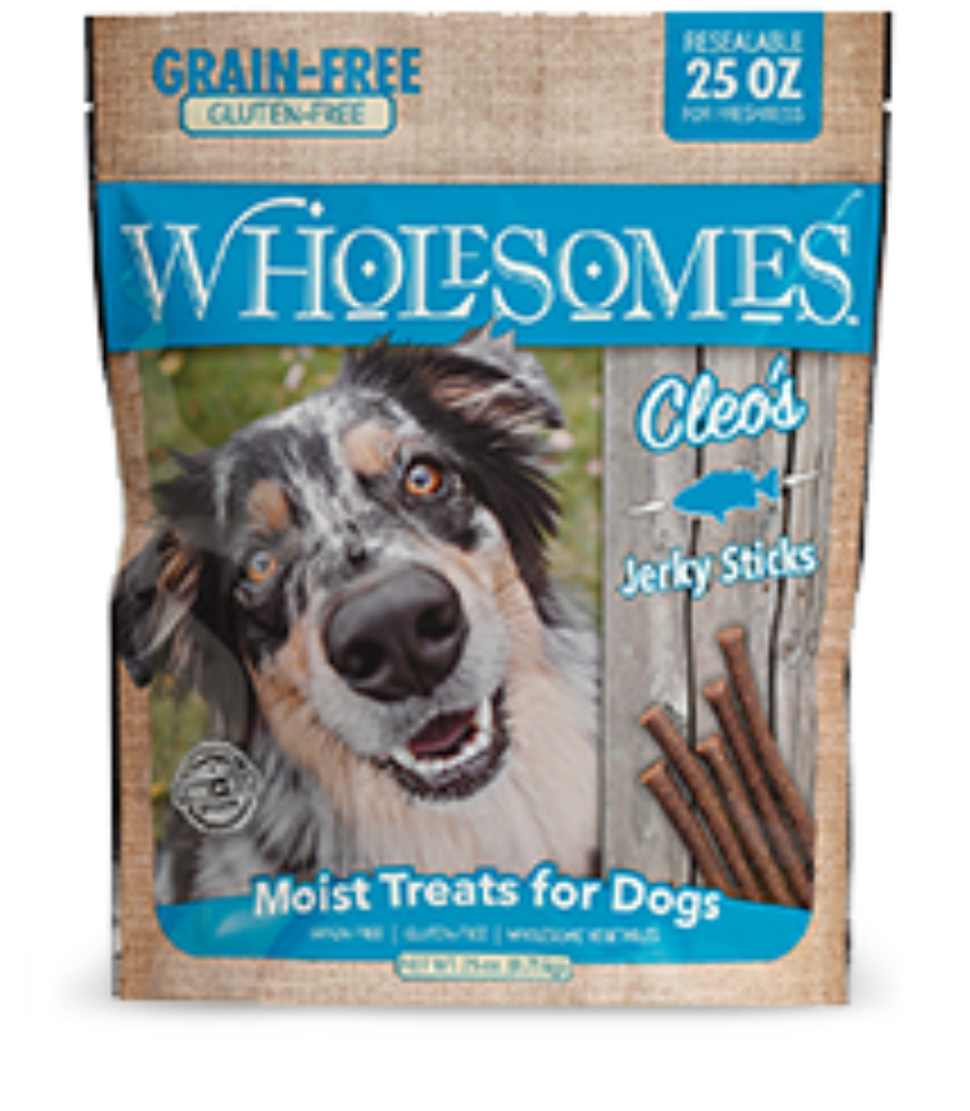 Wholesomes Cleo’s Fish Jerky Strips Dog Treats, 25-oz