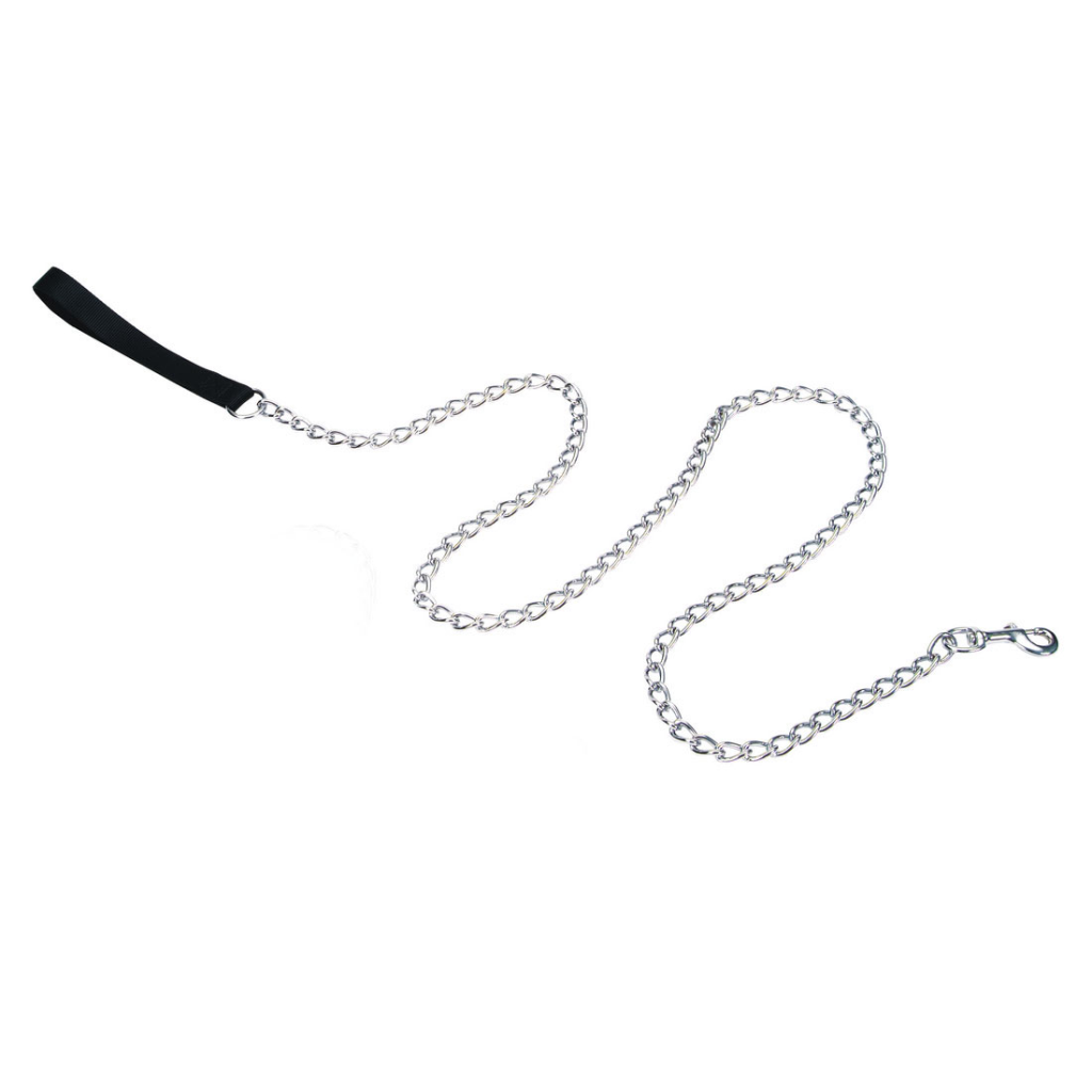 Coastal Titan Chain with Nylon Handle Dog Leash, Black, 4-mm x 6-ft