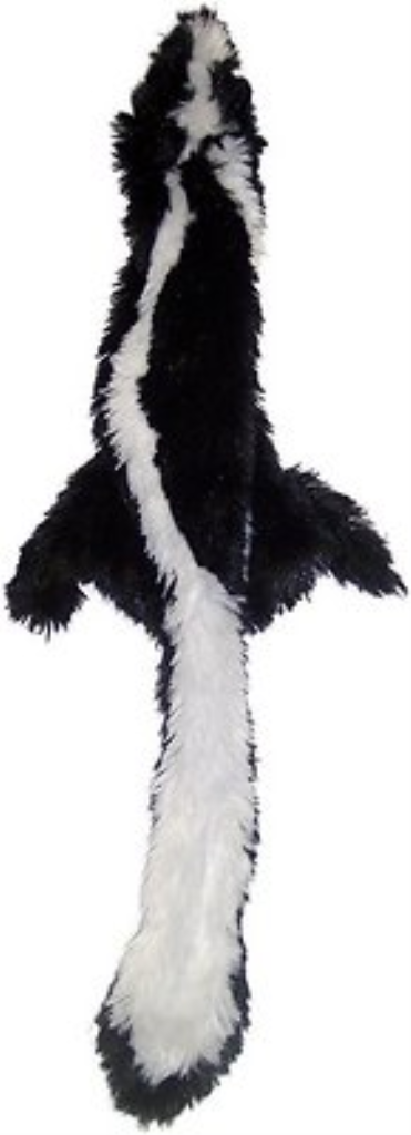 Ethical Pet Skinneeez Forest Series Skunk Stuffingless Dog Toy, 14-in