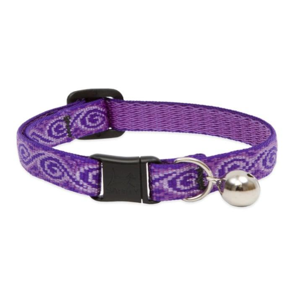 Lupine Pet Original Designs Safety Collar with Bell for Cats, Jelly Roll, 1/2-in x 8-12-in