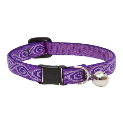 Lupine Pet Original Designs Safety Collar with Bell for Cats, Jelly Roll, 1/2-in x 8-12-in
