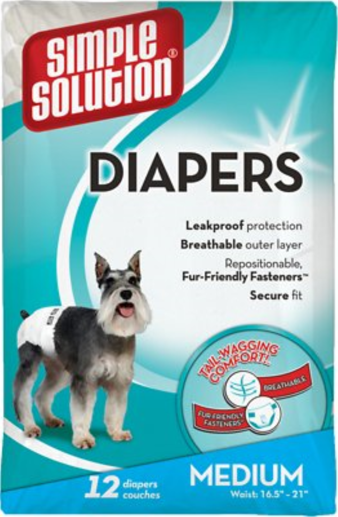 Simple Solution 12 Disposable Diapers, Medium