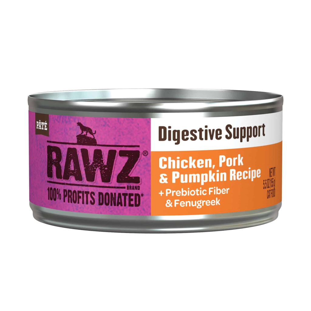 RAWZ Digestive Support Chicken, Pork & Pumpkin Wet Cat Food Can, 5.5-oz