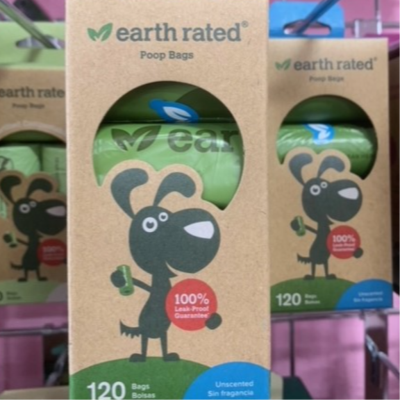 Earth Rated Poop Bags Refill Pack, Unscented, 120 Count