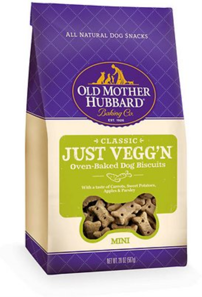 Old Mother Hubbard Classic Just Vegg'N Biscuits Baked Dog Treats, Mini, 20-oz