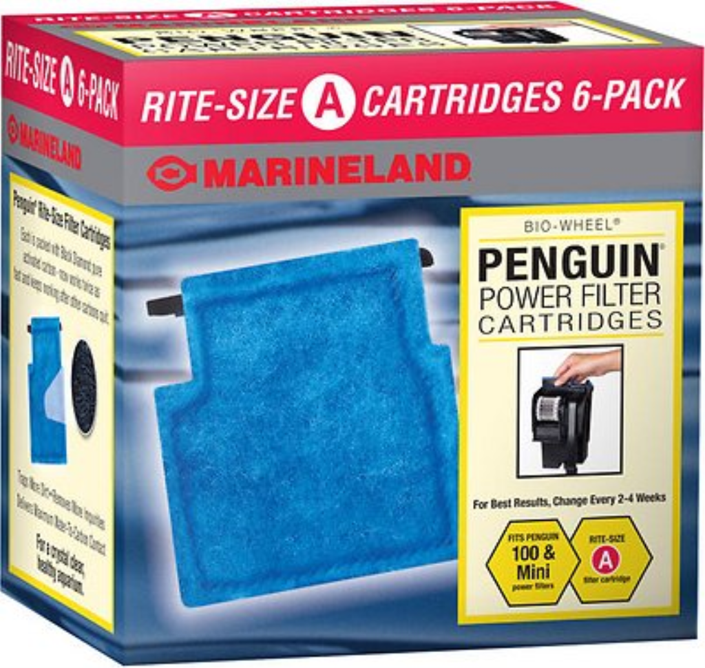 Marineland Bio-Wheel Penguin Rite-Size A Filter Cartridge, 6 count
