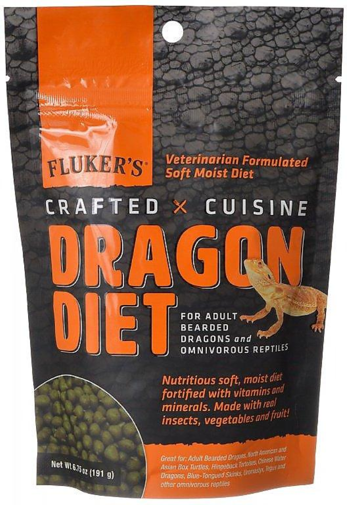 Fluker's Crafted Cuisine Adult Bearded Dragon Diet Reptile Food, 6.75-oz